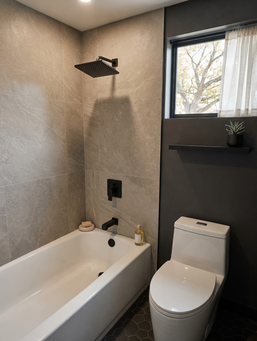 Updated bathroom — Kiwi Inn